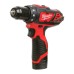 Шуруповерт Milwaukee M12 BDD-201C, 30 Нм, 2Ah, кейс (4933479439)