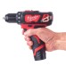 Шуруповерт Milwaukee M12 BDD-201C, 30 Нм, 2Ah, кейс (4933479439)