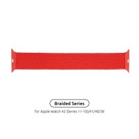 Ремінець до смарт-годинника Armorstandart Braided Solo Loop для Apple Watch 42 (Series 11-10)/41/40/38 Red Size 2 (120 mm) (ARM58069)