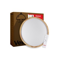 Світильник Vestum WOOD матовий 60W 375*60мм 3000К-6500К з ДК акація (VS-91047)
