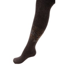 Колготки UCS Socks з квіткою зі страз (M0C0302-1041-7G-brown)