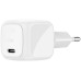 Зарядний пристрій Belkin USB-C PD30W PPS + cable USB-C to USB-C 1.0m PVC white (WCA008KQ1MWH-B6)