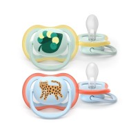 Пустушка Philips AVENT Ultra Air 0-6 місяців 2 шт блакитна (SCF087/02)