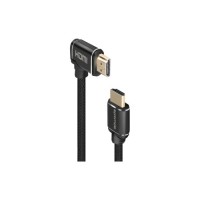 Кабель мультимедійний HDMI M to HDMI M V2.0 1.5m 90° corner Promate (prolink4k1-150.black)