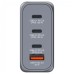 Зарядний пристрій Verbatim GaN 100 W 4 ports (2xUSB-C-100 W,USB-C 65 W /USB-A -3.0) (32202)