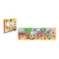 Розвиваюча іграшка Janod Магнітні історії Пожежники 30 елементів (J05453)