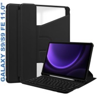 Чохол до планшета BeCover Keyboard 360° Rotatable Samsung Tab S9 (SM-X710/SM-X716)/S9 FE (SM-X510/SM-X516B) 11.0" Black (710426)