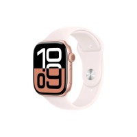 Смарт-годинник Apple Watch Series 10 GPS 46mm Rose Gold Aluminium Case with Light Blush Sport Band - M/L (MWWU3QH/A)