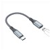 Перехідник USB-C M to Lightning F 0.17m gray ColorWay (CW-AD-CL)