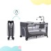 Дитячий манеж Kinderkraft кровать Leody с пеленатором Grey (5902533917952)