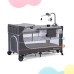 Дитячий манеж Kinderkraft кровать Leody с пеленатором Grey (5902533917952)