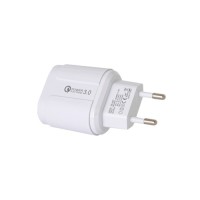 Зарядний пристрій Patron USB QC3.0 2.4A white (PN-QC3-220V-W)