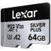 Карта пам'яті Lexar 64GB microSDXC class 10 UHS-I U3 V30 A2 Professional Silver (LMSSIPL064G-BNANG)