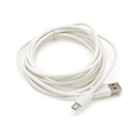 Дата кабель USB 2.0 AM to Micro 5P 2.0m white Voltronic (USB2AMMicW/05104)