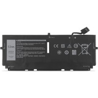 Акумулятор до ноутбука Dell XPS 13-9300 722KK, 52Wh (6500mAh), 4cell, 7.6V, Li-ion AlSoft (A71003)