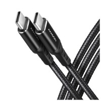 Дата кабель USB-C to USB-C 3.0m v3.2 Gen 1 PD 60W 3A black AXAGON (BUCM3-CM30AB)