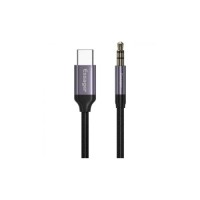 Кабель мультимедійний USB-C to 3.5mm M 1.0m gray Essager (EZJE02-0G)