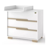 Комод-пеленатор Angelo Loft (біло-мокко) 90х51х90 (20010)