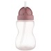 Поїльник-непроливайка Canpol babies зі складною силіконовою трубочкою, рожевий 270 мл (56/109_pin2)