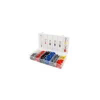 Затиск для клем Voltronic HCS8 6-4A, red + набір кабельних наконечників (HCS8 6-4A+VE1200)