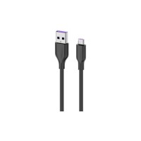 Дата кабель USB 2.0 AM to Micro 5P 1.0m Glow black 2E (2E-CCAM-BL)