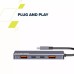 Концентратор Canyon hub DS-18 5in1 USB-C Grey (CNS-TDS18)