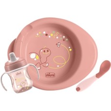 Набір дитячого посуду Chicco Set Prima Pappa 6м+ Рожевий (16200.15)
