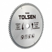 Диск пильний Tolsen пильний з ТВС напайками по алюмінію 254х80Т*30мм (76560)