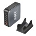 Зарядний пристрій XoKo 1xUSB-С PD100W + 1xUSB-С PD45W + 2xUSB-С PD20W + 2xUSB QC18W 220W GaN (QC-220)