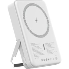 Батарея універсальна Atria 10000mAh, PD/20W, 15W Wireless MagSafe, White (WPD-W57)