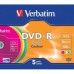 Диск DVD Verbatim 4.7Gb 16X Slim case 5 шт Color (43557)