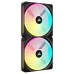 Кулер до корпусу Corsair iCUE Link QX140 RGB PWM PC Fans Starter Kit with iCUE LINK System Hub (CO-9051004-WW)