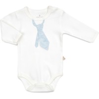 Боді Bibaby з краваткою з довгим рукавом (56434-50B-blue)