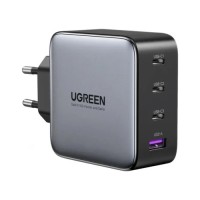 Зарядний пристрій Ugreen 4xUSB 100W (3xUSB-C+USB-A) Gan Tech Fast GAN Charger black CD226 (40747)