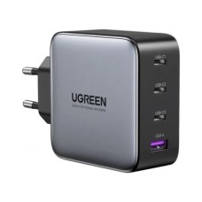Зарядний пристрій Ugreen 4xUSB 100W (3xUSB-C+USB-A) Gan Tech Fast GAN Charger black CD226 (40747)