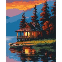Картина по номерам Santi Вечірнє озеро, 40*50 см (954852)