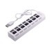 Концентратор Voltronic USB 2.0 to 7xUSB with switches white (YT-H7SHS-W)
