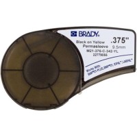 Стрічка для принтера етикеток Brady термозбіжна трубка, 3.18 - 8.13 мм, Black on Yellow (M21-375-C-342-YL)