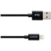 Дата кабель USB 2.0 AM to Lightning 1.0m Black Canyon (CNE-CFI3B)