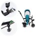 Дитячий велосипед Ecotoys Comfort З поворотним сидінням Green Blue (JM-066-9 GREEN/BLUE)