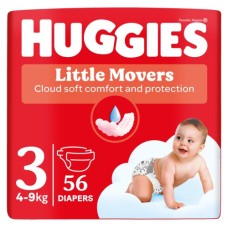 Підгузки Huggies Little Movers 3 (5-8 кг) Jumbo 56 шт (5029053567570)