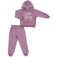 Спортивний костюм дитячий Smile флісовий (3561-128G-lilac)