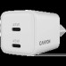 Зарядний пристрій Canyon CU45CC GaN 45W 2xPD EU White (CNS-CUW45CC)