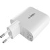 Зарядний пристрій Globex GaN 1xUSB + 1xUSB-C 65W FastPower white (GaN65WAC)