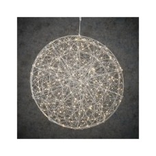 Прикраса декоративна Luca Lighting Куля Срібна мерехтлива D60 см 320 led (8718861660982)
