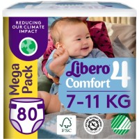 Підгузки Libero Comfort Розмір 4 (7-11 кг) 80 шт (7322541756820)