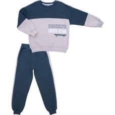 Комбінезон дитячий HAPPY TOT утеплений на блискавці велюр (755B-62-cream)