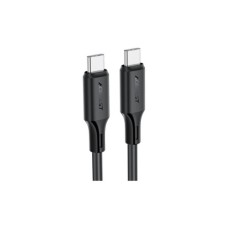 Дата кабель USB-C to USB-C 1.2m 3A 60W silicone black Acefast (6974316284161)
