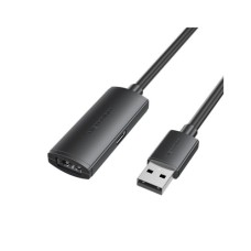 Дата кабель USB 2.0 AM/AF 25.0m Active black Vention (CBKBS)