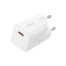 Зарядний пристрій Baseus GaN5 Fast Charger USB-C 25W + Cable Type-C 100W white (P10110909213-01)